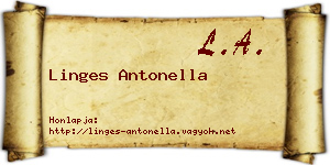 Linges Antonella névjegykártya